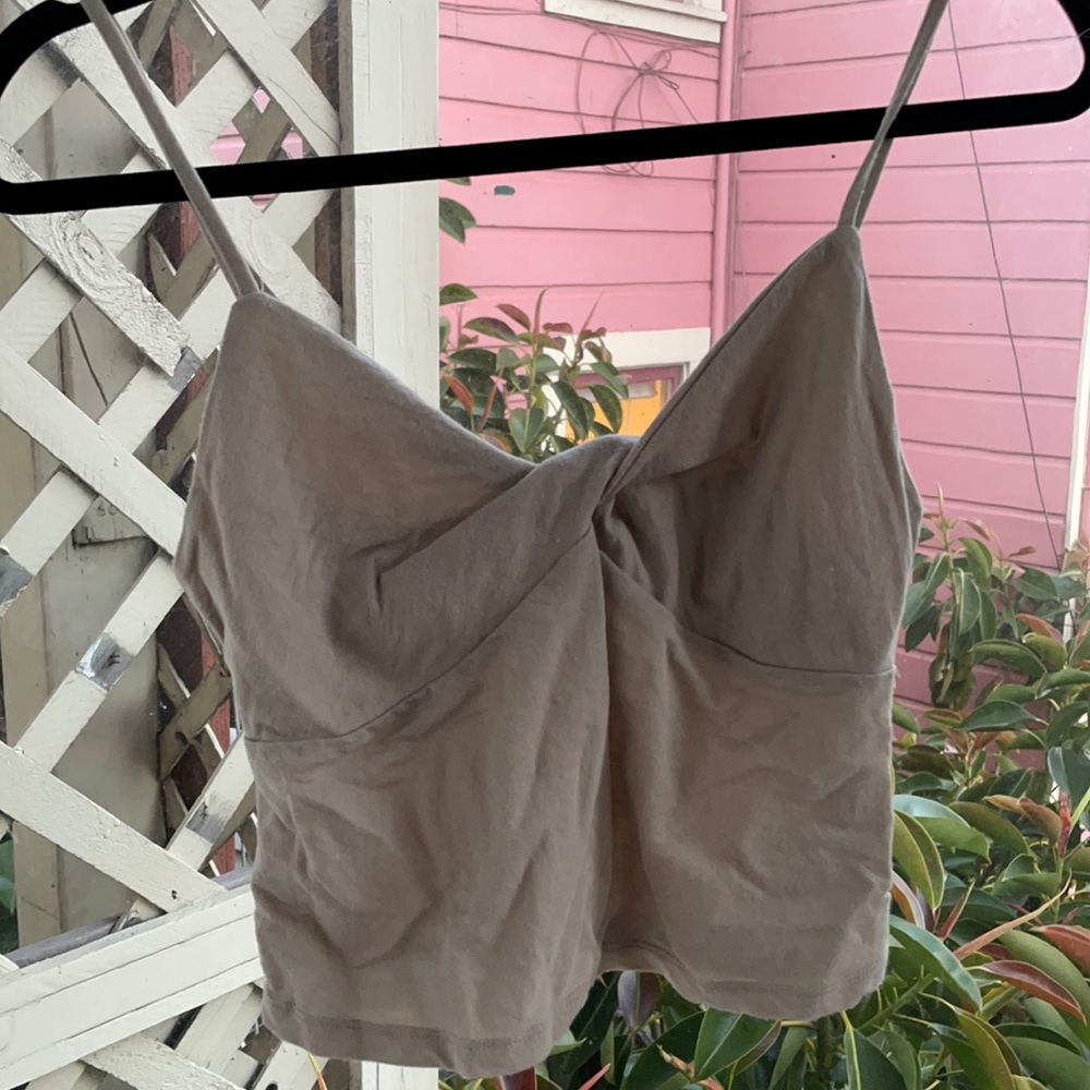 zara twist crop top